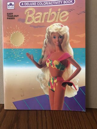 Vintage Barbie - A Deluxe Color/activity Book - 1991