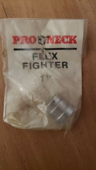 PRO NECK Flex Fighter NOS Silver RARE BMX 1980S OLD SCHOOL VINTAGE 1 