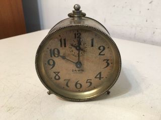 Rare Antique Ingraham Dawn Model Alarm Clock 1890 