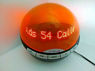 Olympia Ol3000 - Or Infoglobe Digital Caller Id Orange Globe Rare