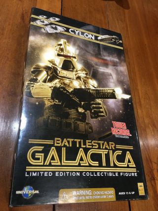 Battlestar Galactica Limited Edition Gold Cylon 12 " Action Figure.