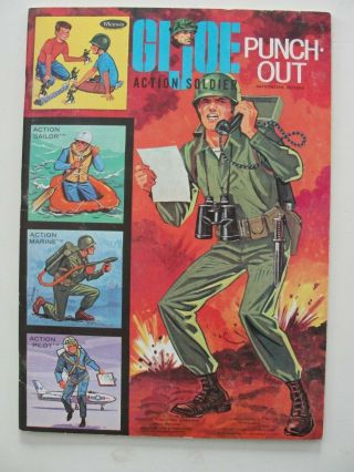 1965 Gi Joe Punch Out Book -,  Unpunched