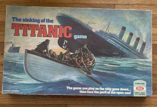 Rare 1976 The Sinking Of The Titanic Board Game By Ideal Toy Corp Missing Crew