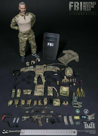 Damtoys 1/6 Fbi Hrt Agent Hostage Rescue Team 78042 Male Action Figure Model Toy
