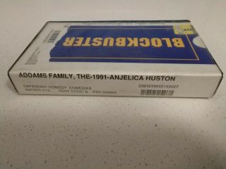 Blockbuster Video Vhs Clamshell " The Addams Family " 1991 Rare