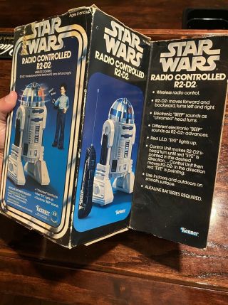 Vintage 1977 Kenner Star Wars Radio Controlled R2 - D2 W Box