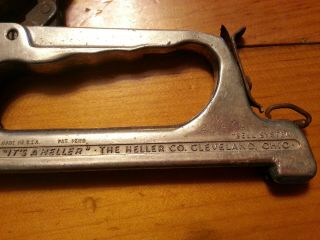 Rare 1950 ' s VINTAGE BELL SYSTEM HELLER T 2 TELEPHONE CABLE STAPLER 20430 2