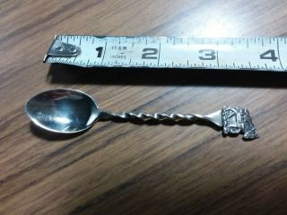 Sterling Silver Souvenir Spoon - Gold Rush Donkey - 6.  7 Grams