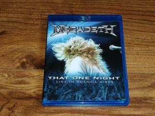 Megadeth: That One Night: Live In Buenos Aires Blu - Ray - Rare,  Oop