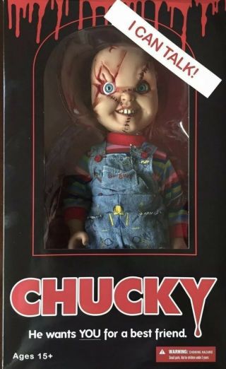 Limited Edition Child’s Play Chucky Scarred 15 " Talking Good Guy Doll