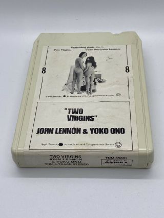 John Lennon/yoko Ono Two Virgins Unfinished Music 8 Track Tape Rare Nude Cover