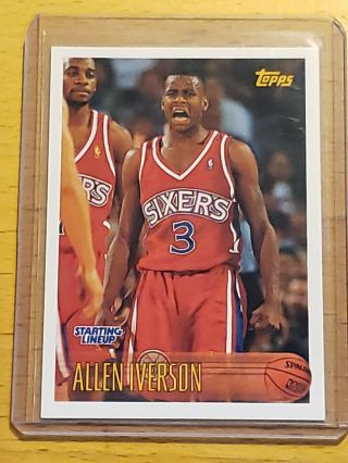 1996 - 97 Topps Starting Lineup Allen Iverson Rc Very Rare Rookie
