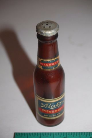 Vintage Antique Blatz Miniature Beer Bottle Salt Or Pepper Shaker