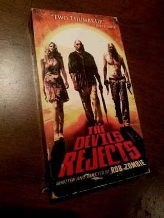 The Devils Rejects Vhs - Rob Zombie Sheri Moon Sid Haig Bill Moseley Rare Horror