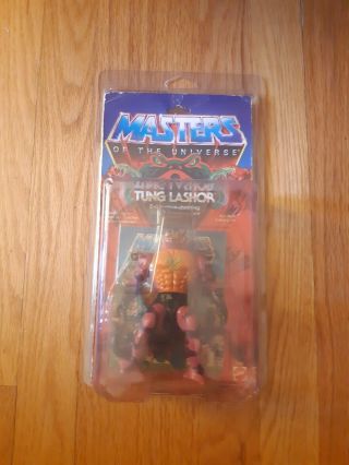 Motu Masters Of The Universe Tung Lashor He - Man Moc Carded Zolo Case 1986 Figure