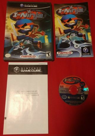 I - Ninja (nintendo Gamecube,  2003) Cib Complete Rare Htf Don Bluth Directed Game