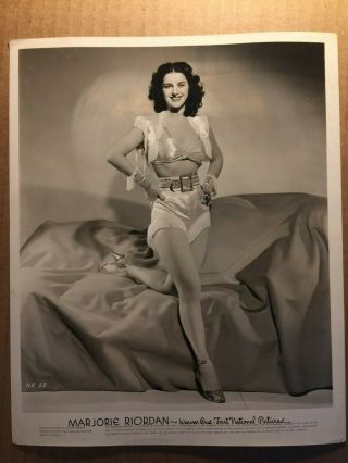 Marjorie Riordan Stunning Rare Vintage 8/10 Pin - Up Photo Wwii Gi 1940s