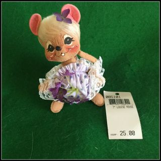 7 " Vintage Annalee Spring Violet Mouse Mice Doll 1999 Usa Made