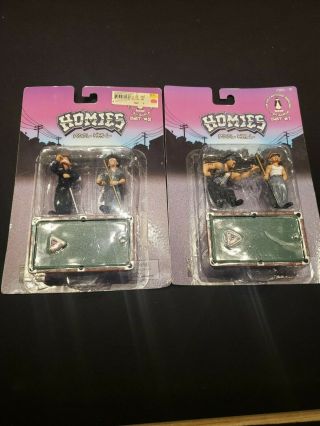 Homies Pool Hall Set 1 And 2 1:24 Scale 3 Inches Rare In Blister 2004