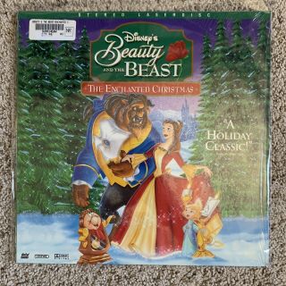 Disney’s Beauty And The Beast - The Enchanted Christmas Laserdisc In Shrink Rare