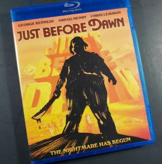 Just Before Dawn Blu - Ray Disc 70s Horror Cult Classic Slasher Horror Rare