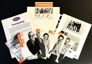 Trainspotting Soundtrack Press Kit W/cd,  6 Postcards,  3 Photos Blur Pulp 1996 Rare