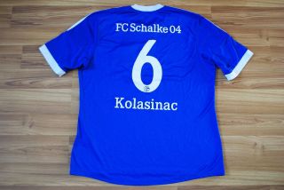 Fc Schalke 04 Home Football Shirt 2012 - 2013 Jersey Sead Kolasinac Xl Adidas Rare