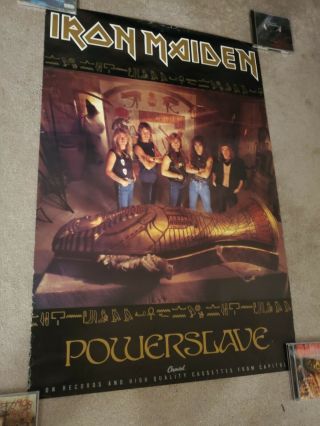 Iron Maiden Powerslave Promo Poster 24x36 Ultra Rare