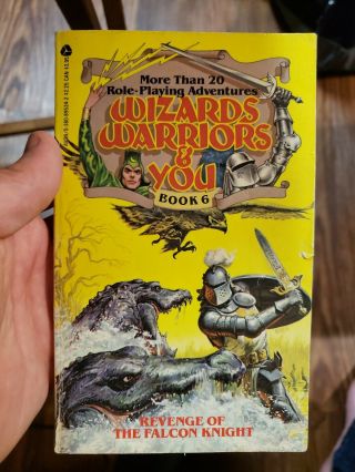 Rare Wizards Warriors And You 6: Revenge Of The Falcon Knight Rpg Gamebook Cyoa