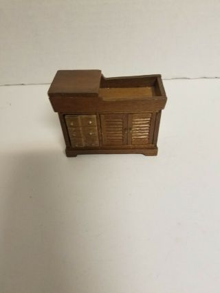 Dollhouse Wooden Dry Sink S4