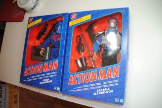 Action Man Gi Joe Hasbro Set Off 4 Figures Very Rare And Htf Mib