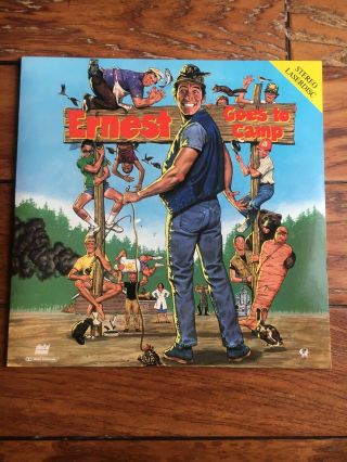 Rare Kids Comedy Laserdisc Ernest Goes To Camp Jim Varney Lyle Alzado
