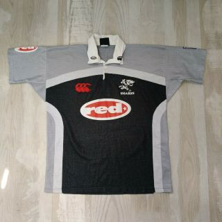 Sharks Adults L 2001 Rare Retro Rugby Union Shirt Jersey Trikot Size Xl