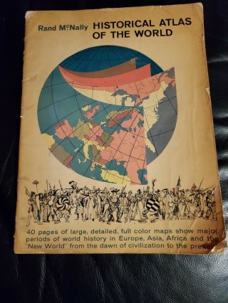 Vintage 1961 Historical Atlas Of The World (rand Mcnally) World History