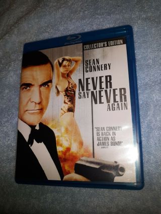 007 - Never Say Never Again (blu - Ray,  2 - Disc Set) Rare