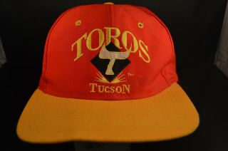 Ultra - Rare Tuscon Toros Baseball Cap Hat Vintage Minor League Arizona