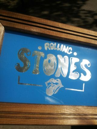 Vintage Rolling Stones Mirror Boardwalk Carnival 80s Rare Prize