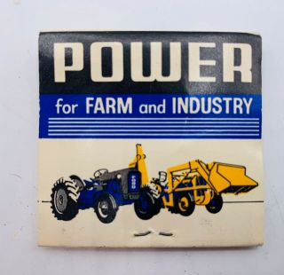 Vnt Ford Farm Tractor Farm & Industry Dealer Unstruck Matchbook Waverly Ia Rare