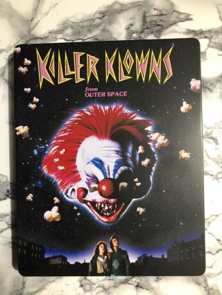 Killer Klowns From Outer Space Blu Ray Steelbool Rare Oop Arrow Video