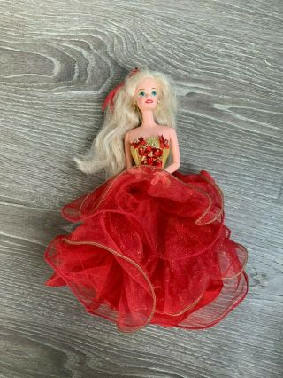 Vintage Mattel 1993 Happy Holiday Red Dress Barbie Special Edition 10824