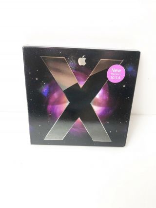 Mac Os X Leopard 10.  5.  4 Apple Operating System Booklet Install Dvd Rare