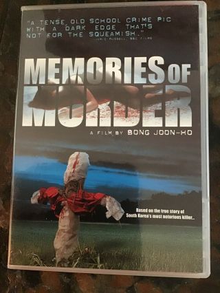 Memories Of Murder Bong Joon - Ho Rare Oop Dvd