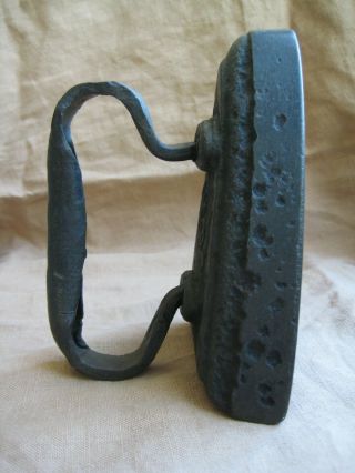 Antique Vintage Cast Iron Flat Clothing Iron Number 5 4 6 Oz Doorstop