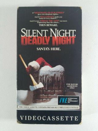 Rare 1986 Silent Night Deadly Night Vhs