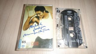 Michael Jackson : Remember The Time Remixes Single Thailand Cassette Tape Rare