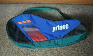Rare Vintage Prince Double Multi Tennis Racquet Travel Bag Case Shoulder Strap