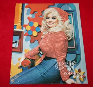 Vintage 1976 Dolly Parton Coloring Book Very Rare