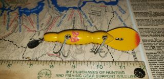 Vintage Bomber Waterdog Lure Plastic Rattle 3