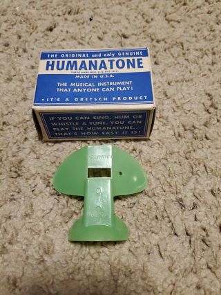 Rare Vintage The Humanatone Musical Instrument Green