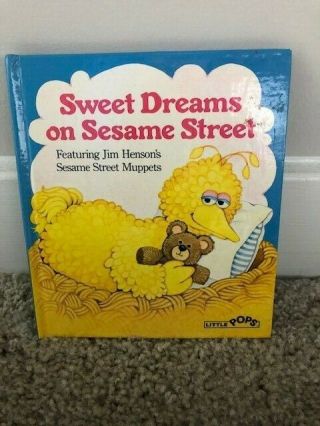 Sweet Dreams On Sesame Street Pop Up Book 1983 Vintage Random House Little Pops
